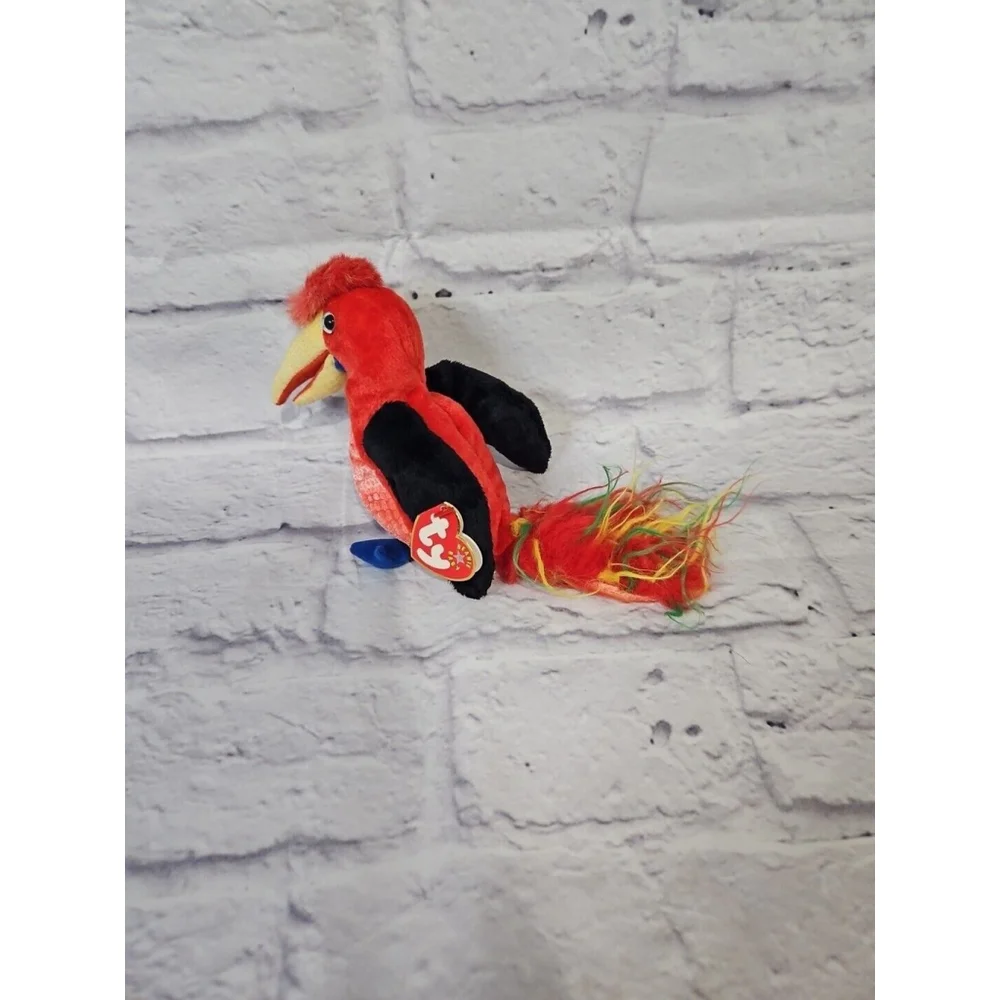 Ty Beanie Baby Frills the Hornbill Bird Retired